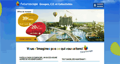 Desktop Screenshot of groupe.futuroscope.com